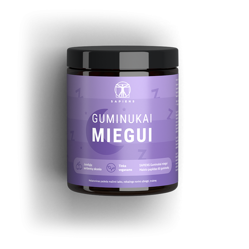 Guminukai miegui (su melatoninu)