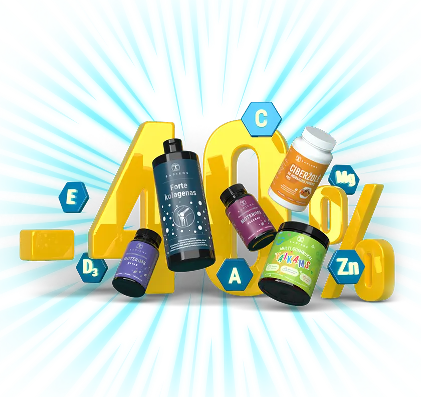 Geros savijautos pasiūlymai: -40% viskam