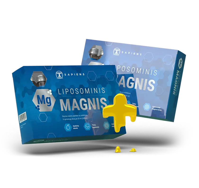 Dar efektyvesnio įsisavinimo magnio forma: