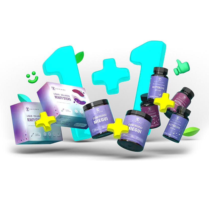 Laimingos pavasario kainos: 1+1