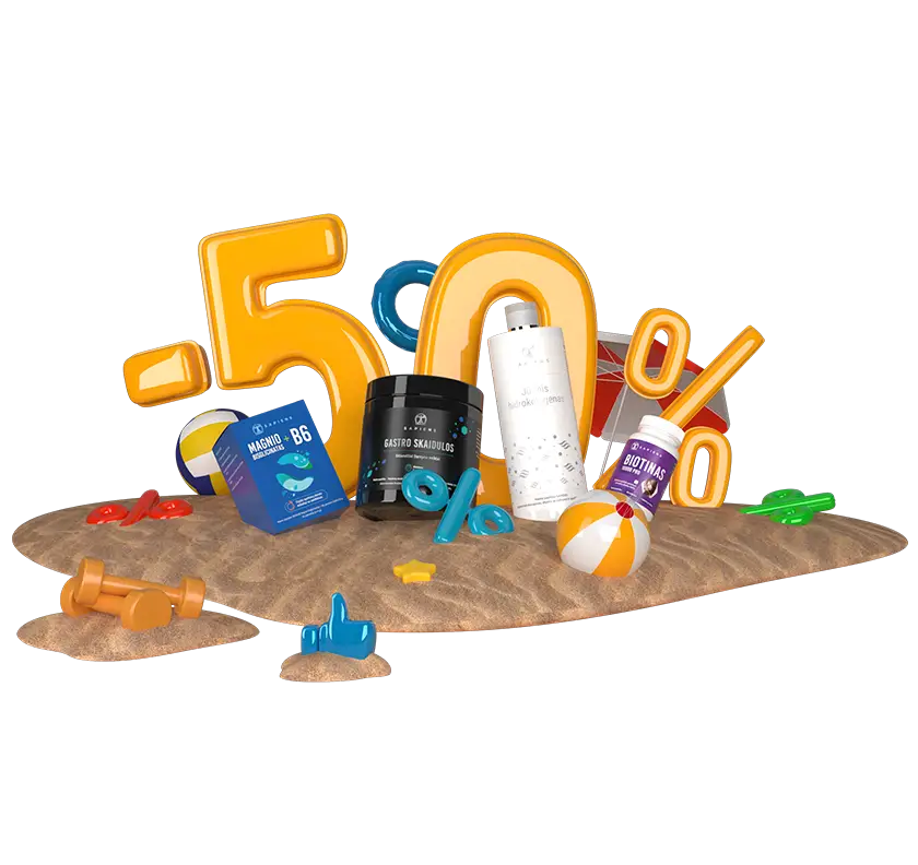Vasaros nuolaidų banga: -50% viskam