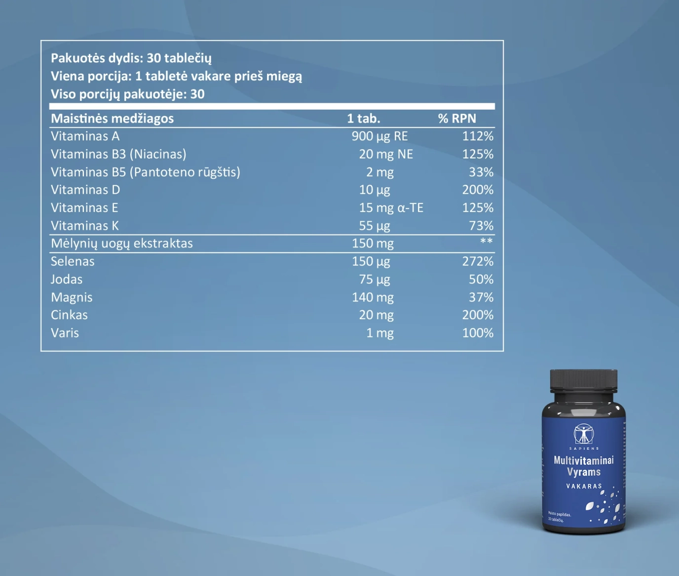 Multivitaminai Vyrams