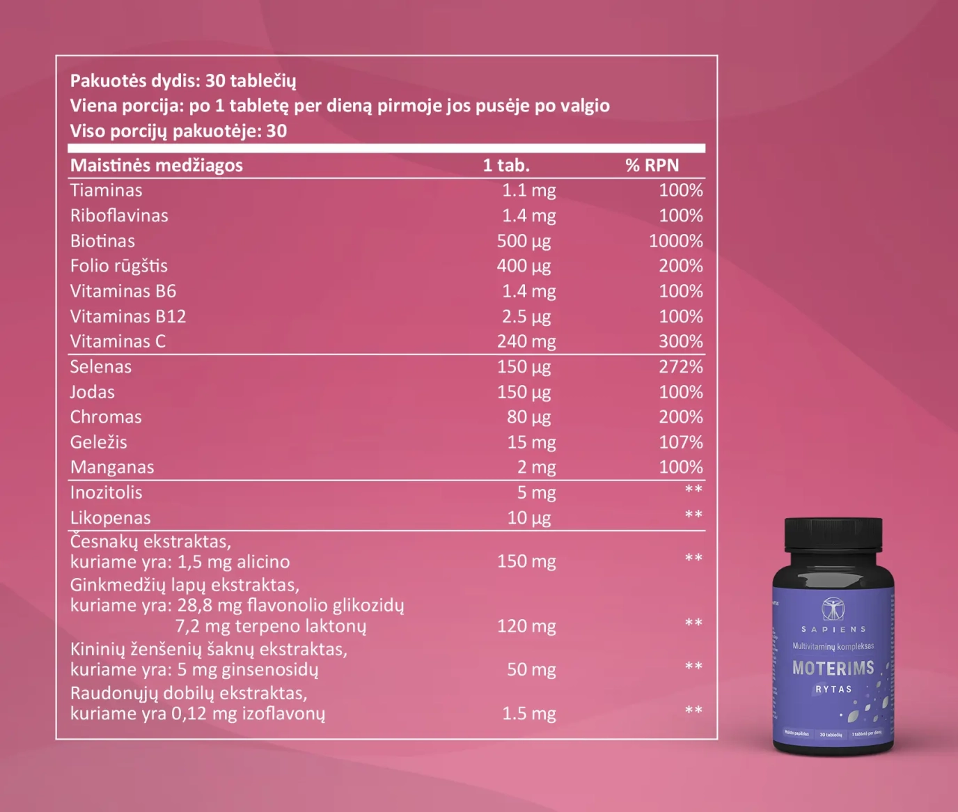 Vitaminų Rinkinys Šeimai