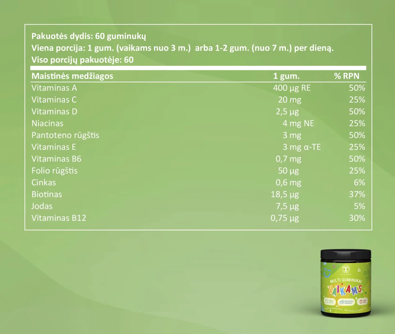 Vitaminų Rinkinys Šeimai