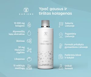 Jūrinis Hidrokolagenas (su hialuronu)