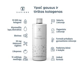 Jūrinis Hidrokolagenas (su hialuronu)