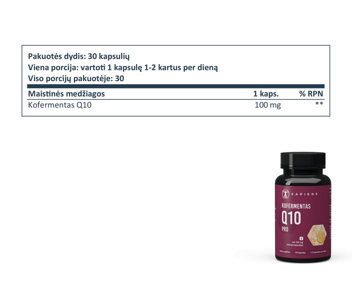 Kofermentas Q10 PRO