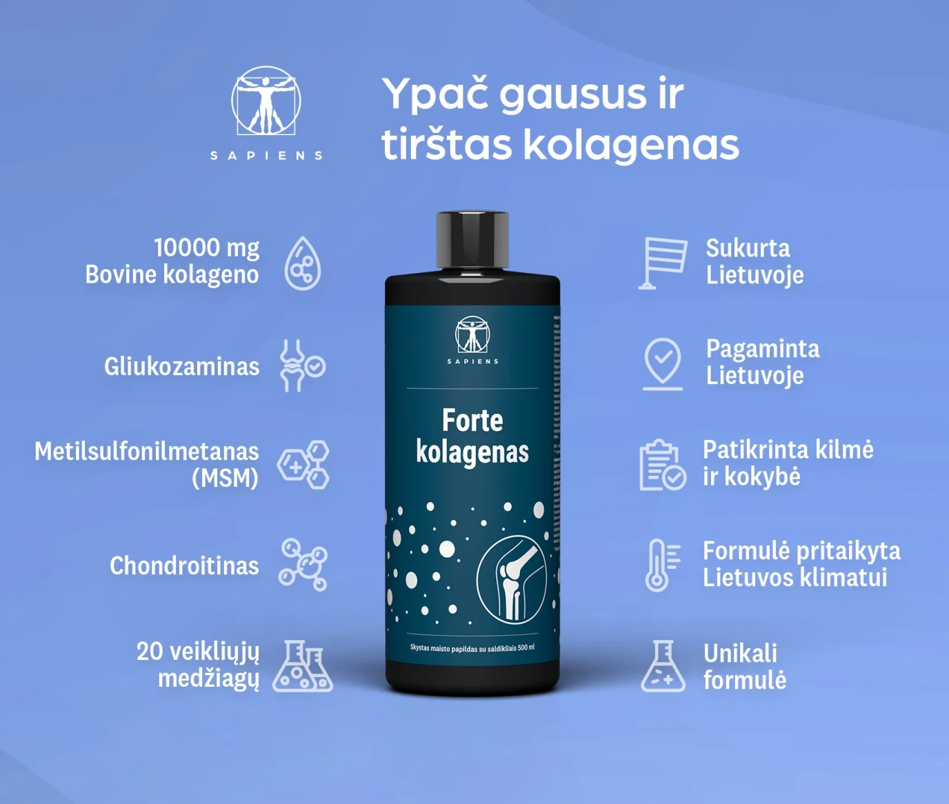 Forte kolagenas (sąnariams su vit. D)