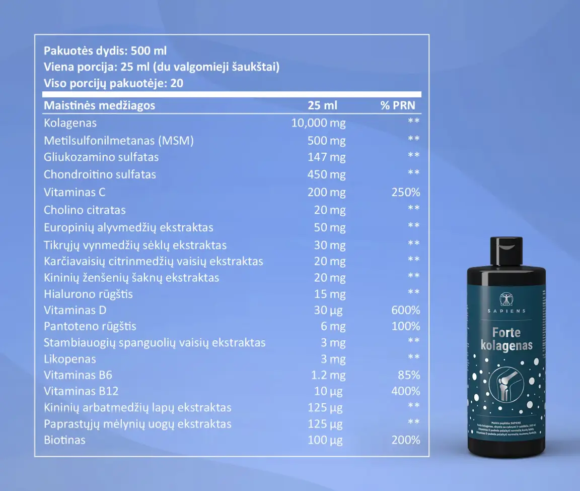 Forte kolagenas (sąnariams su vit. D)