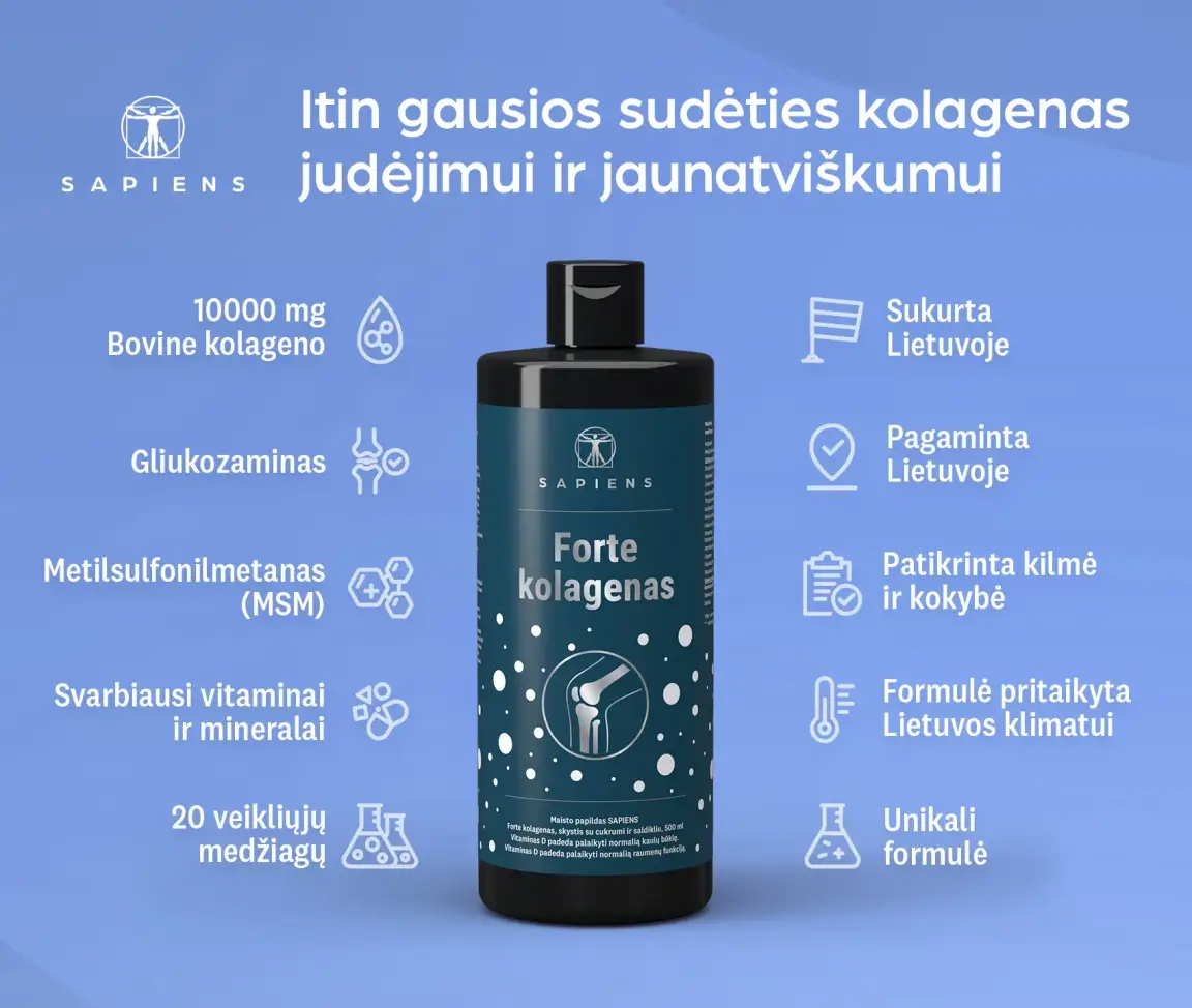 Forte kolagenas (sąnariams su vit. D)
