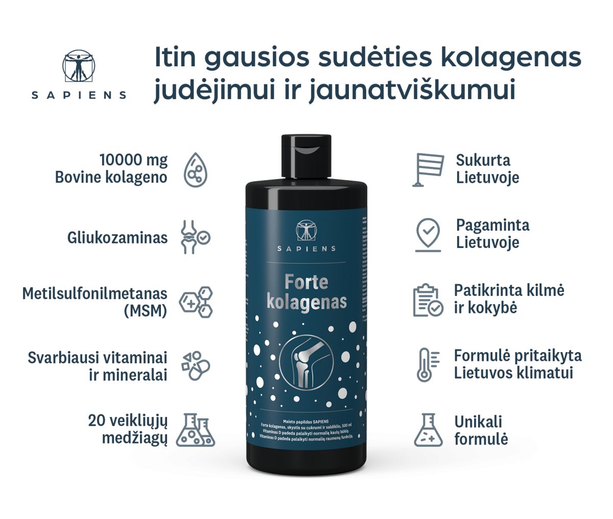 Forte kolagenas (sąnariams su vit. D)