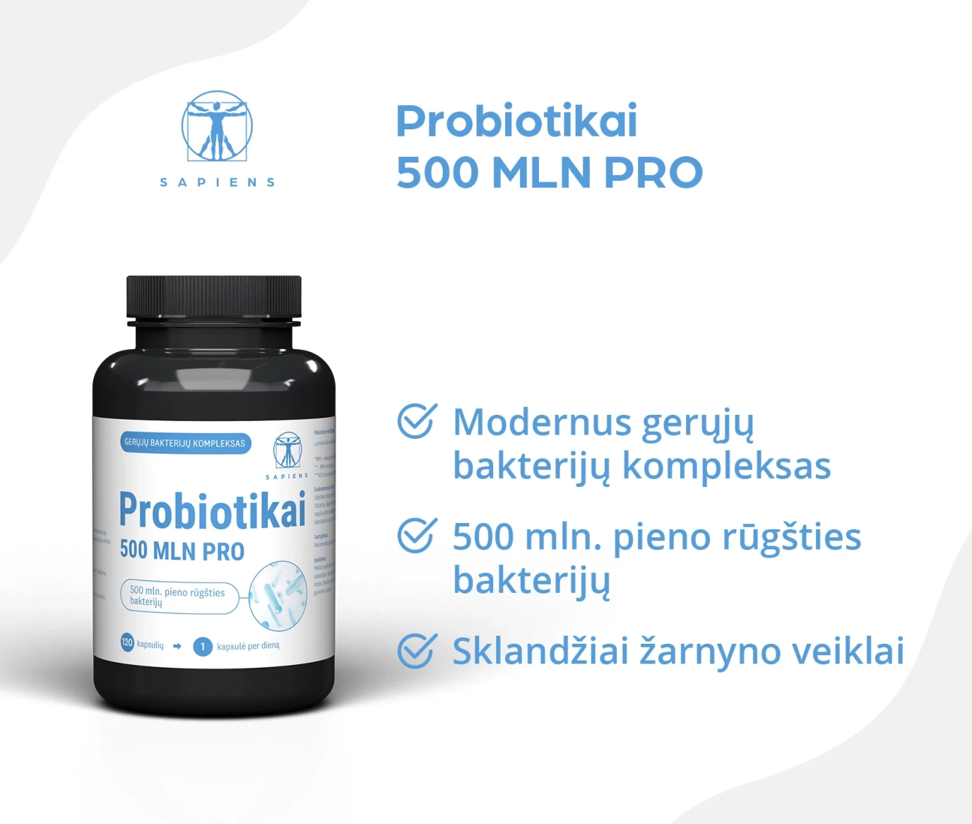 Probiotikai 500 MLN PRO