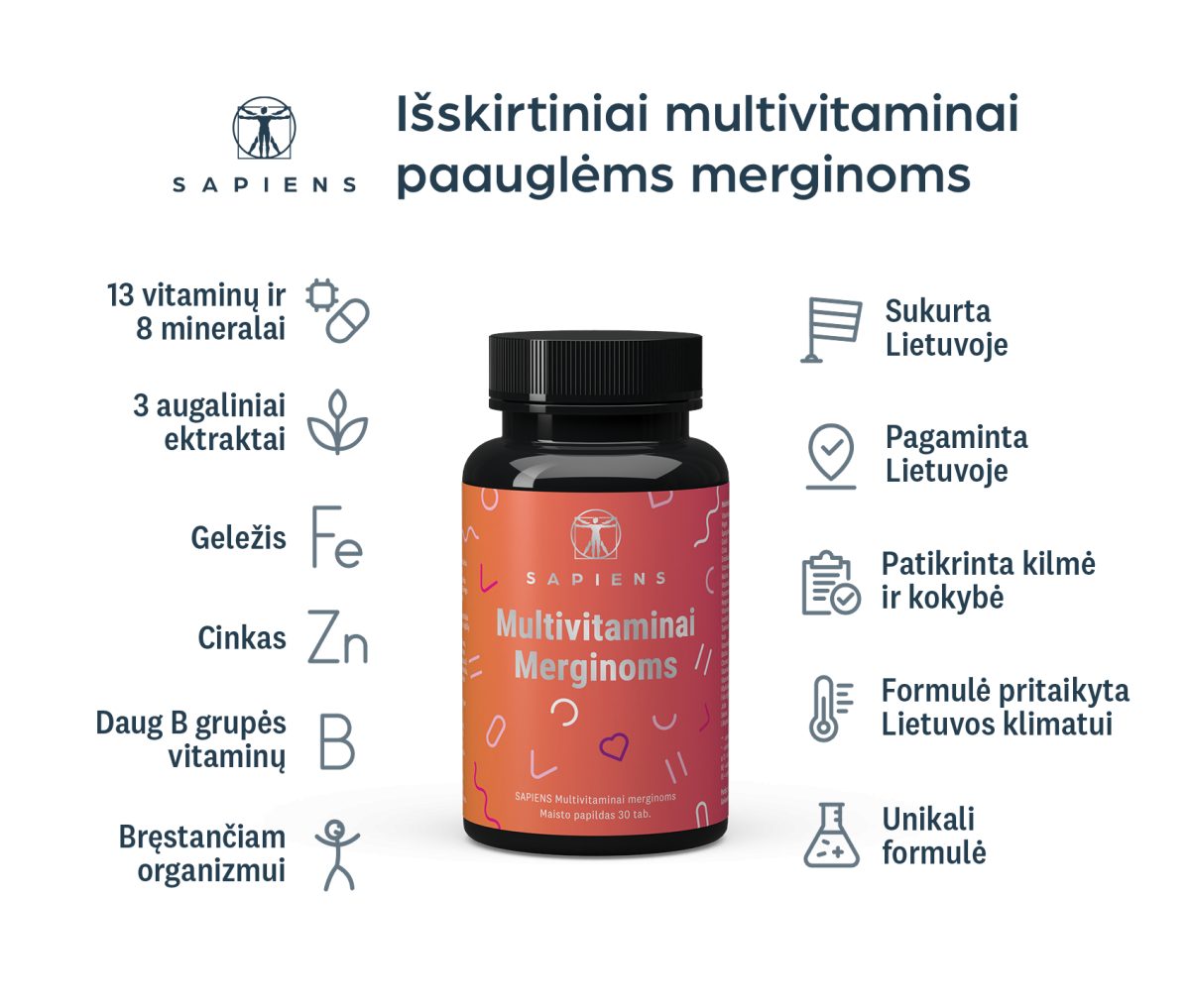Multivitaminai merginoms