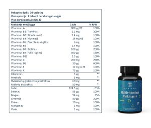 Multivitaminai vaikinams
