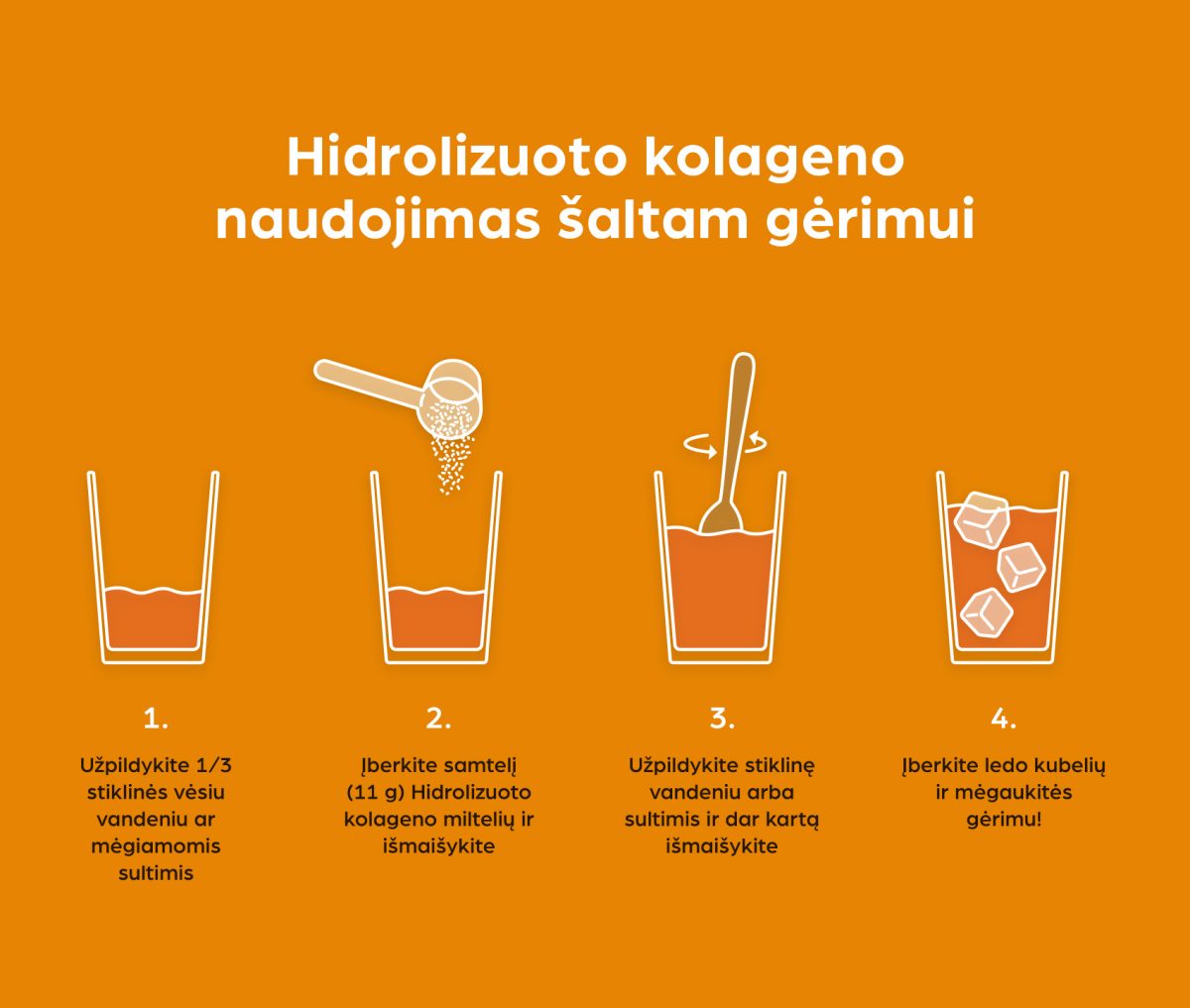 Grynas kolagenas (su vit. C)