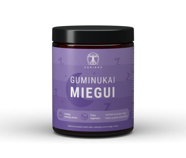 Guminukai miegui (su melatoninu)