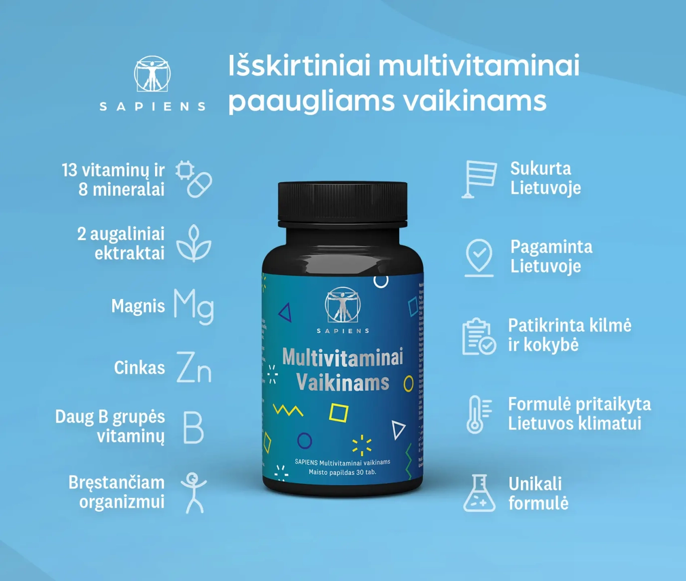 Multivitaminai vaikinams 1+1