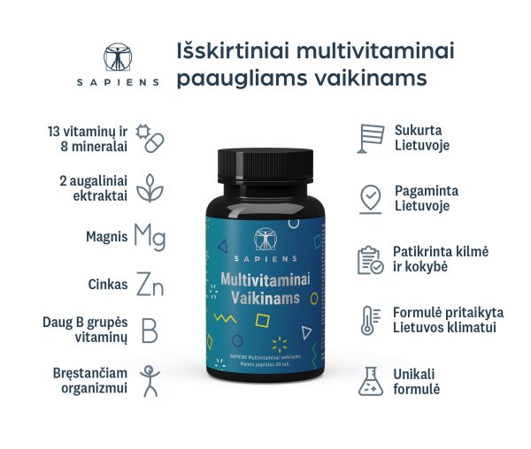 Multivitaminai vaikinams 1+1
