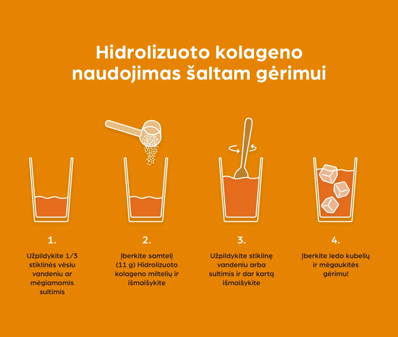 Grynas kolagenas (su vit. C) 1+1