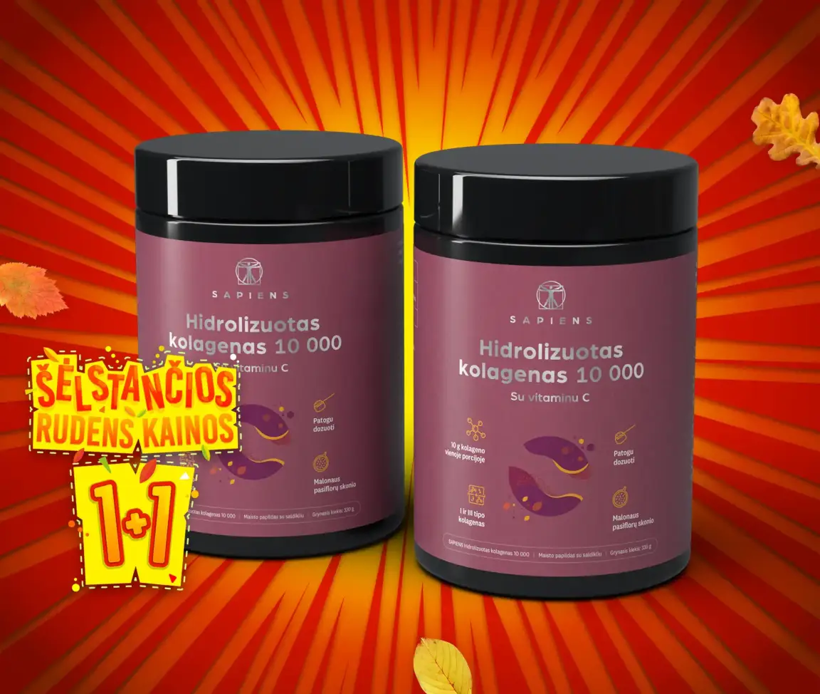 Grynas kolagenas (su vit. C) 1+1