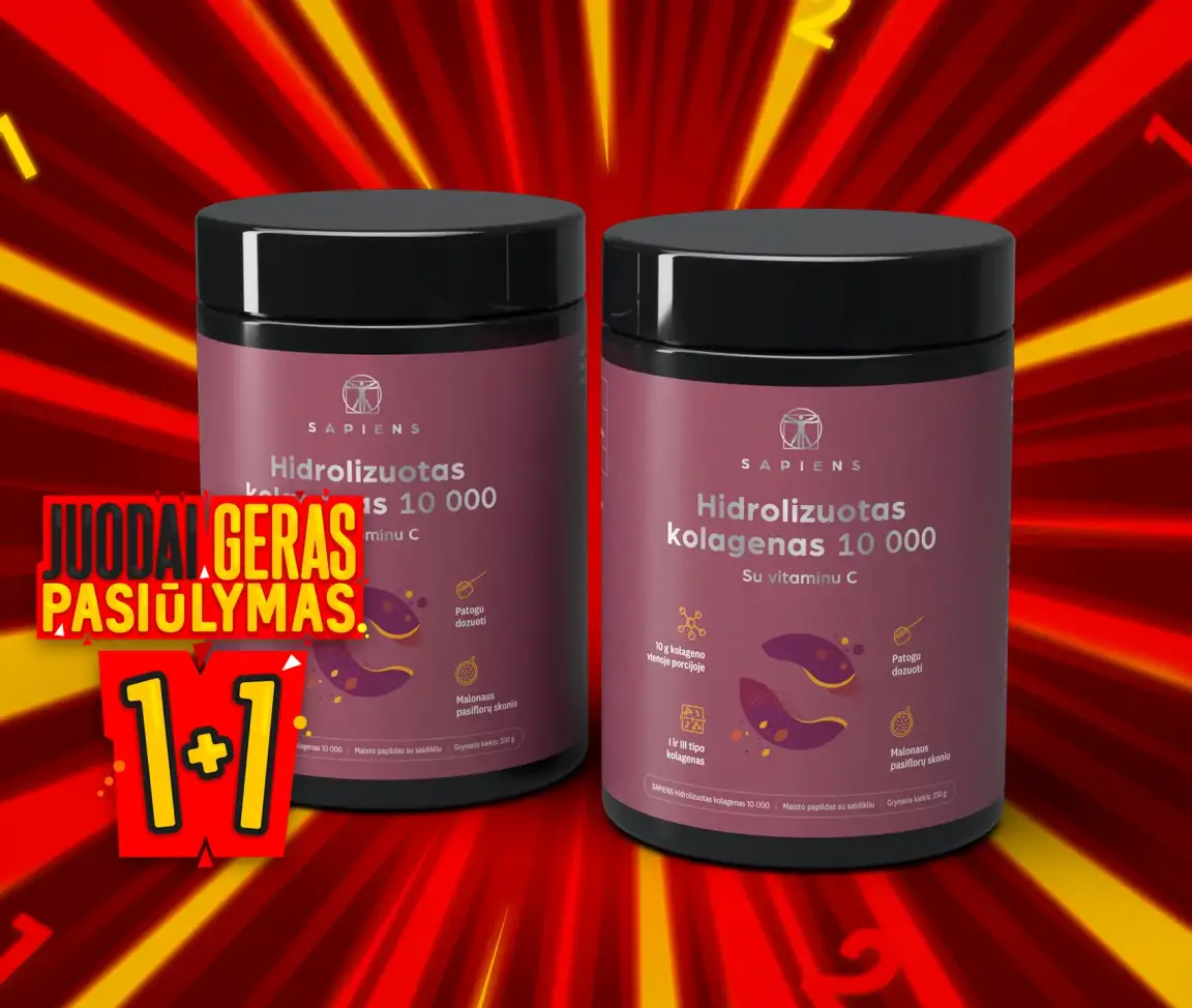 Grynas kolagenas (su vit. C) 1+1