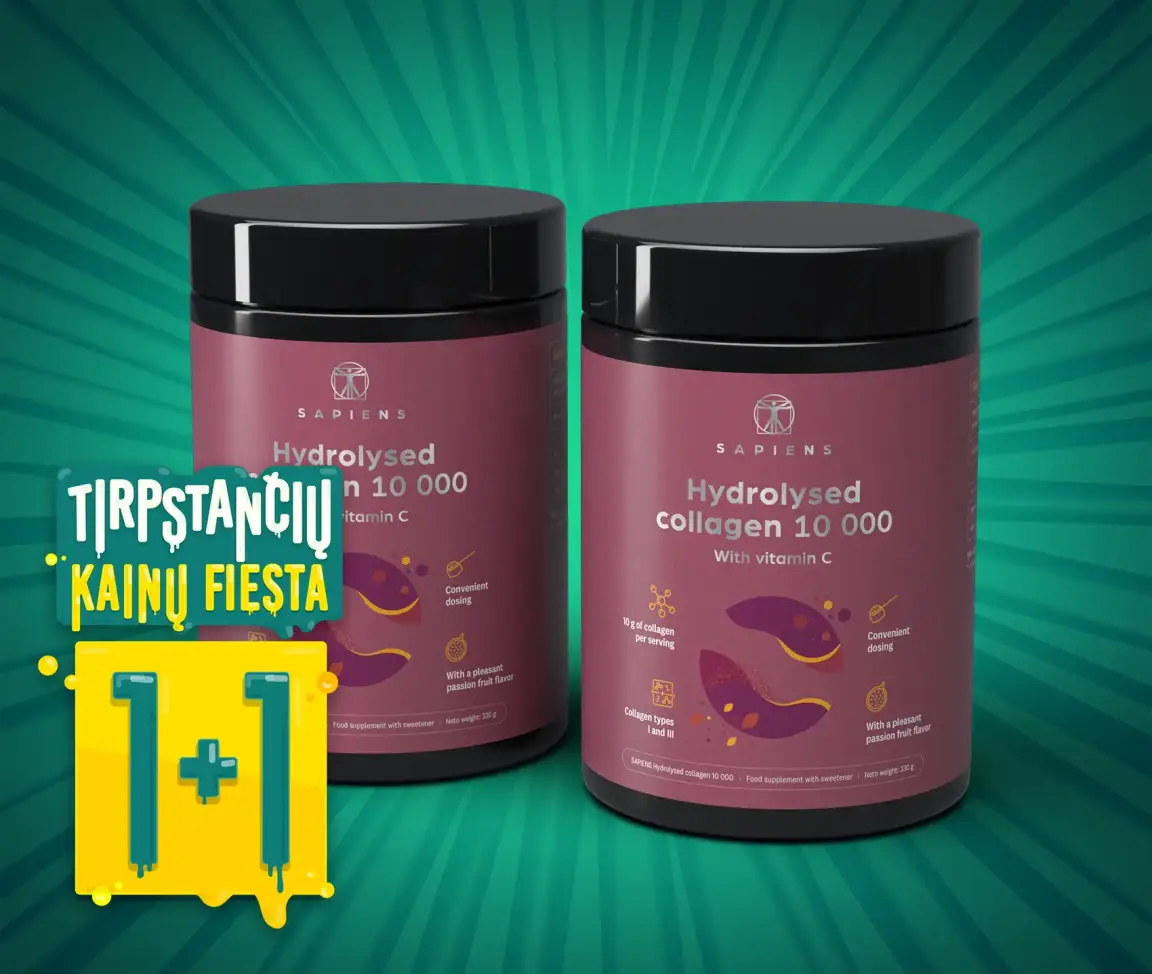 Grynas kolagenas (su vit. C) 1+1