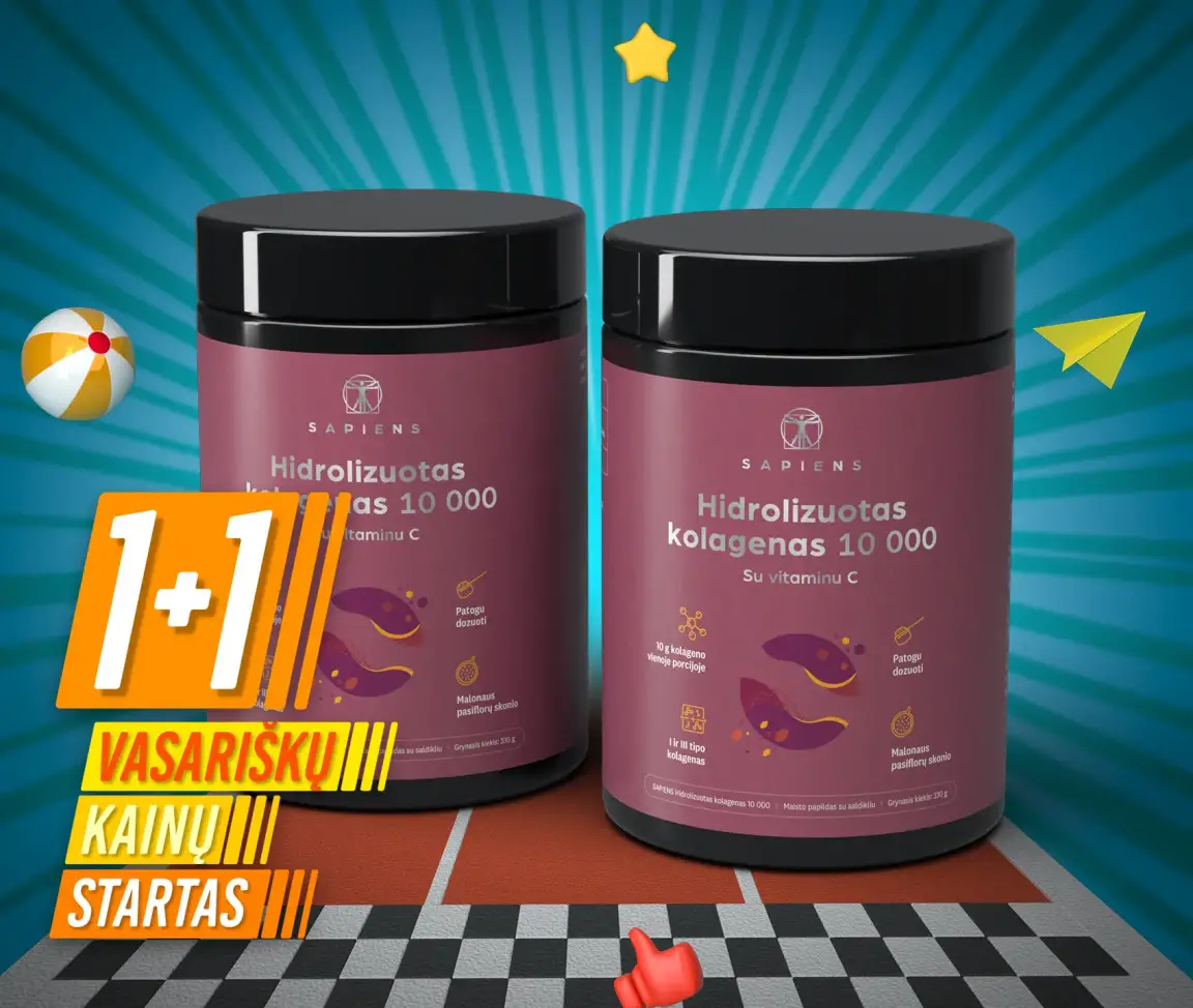 Grynas kolagenas (su vit. C) 1+1