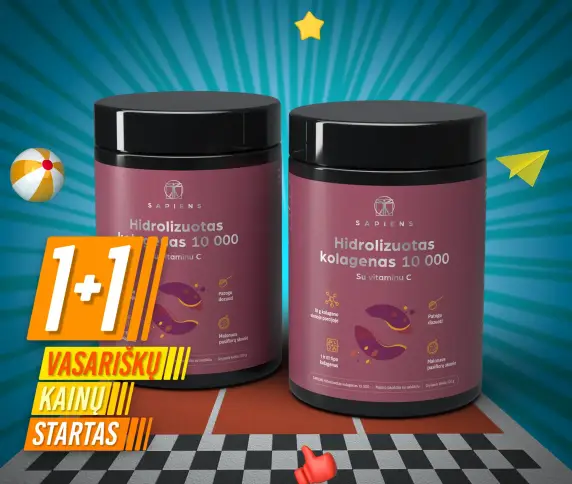 Grynas kolagenas (su vit. C) 1+1