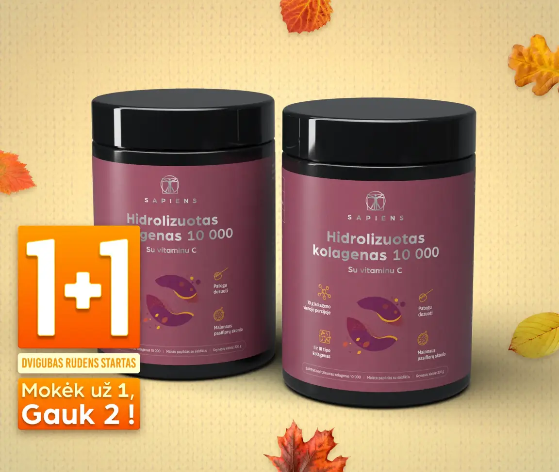 Grynas kolagenas (su vit. C) 1+1