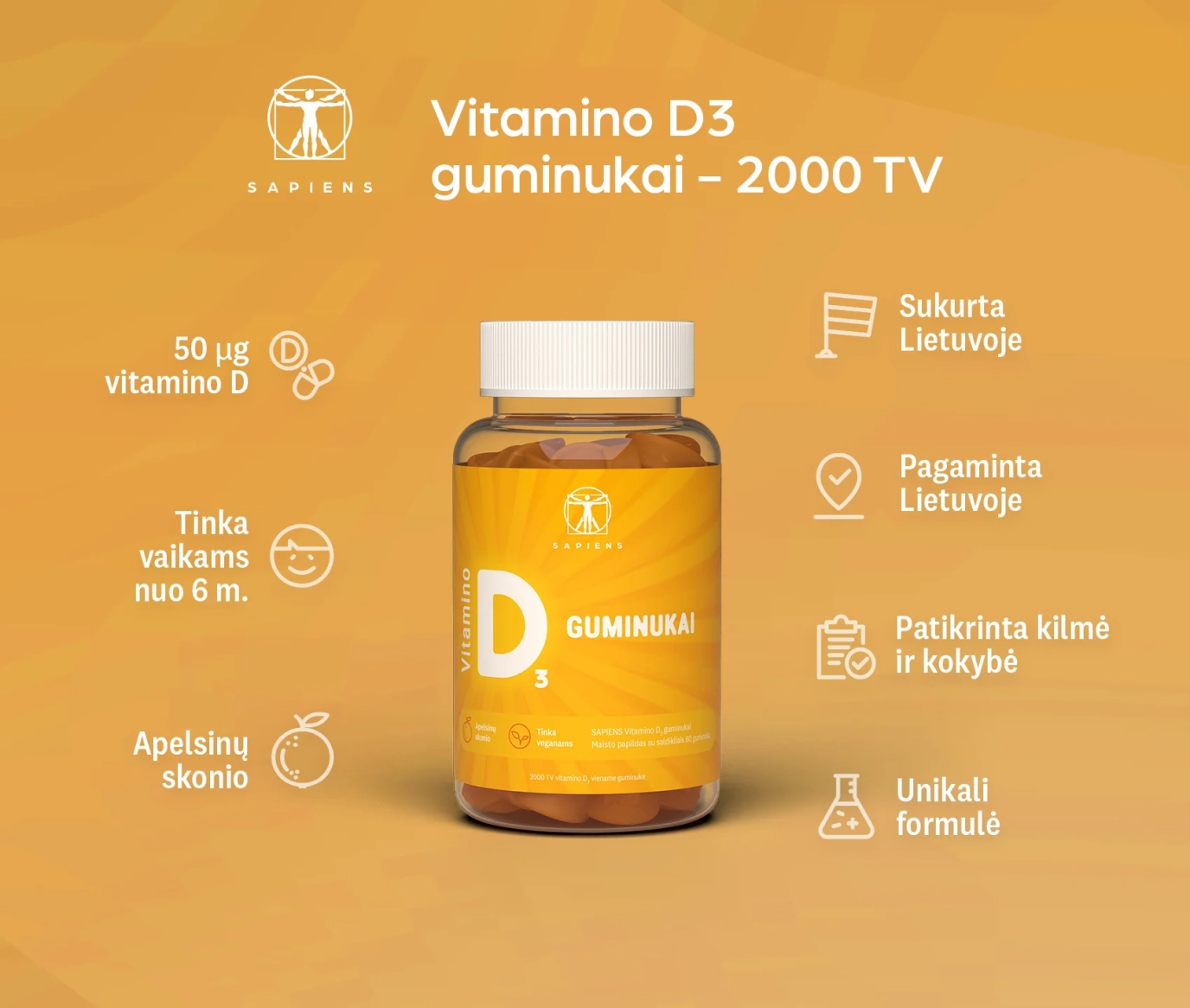 Vitamino D3 guminukai