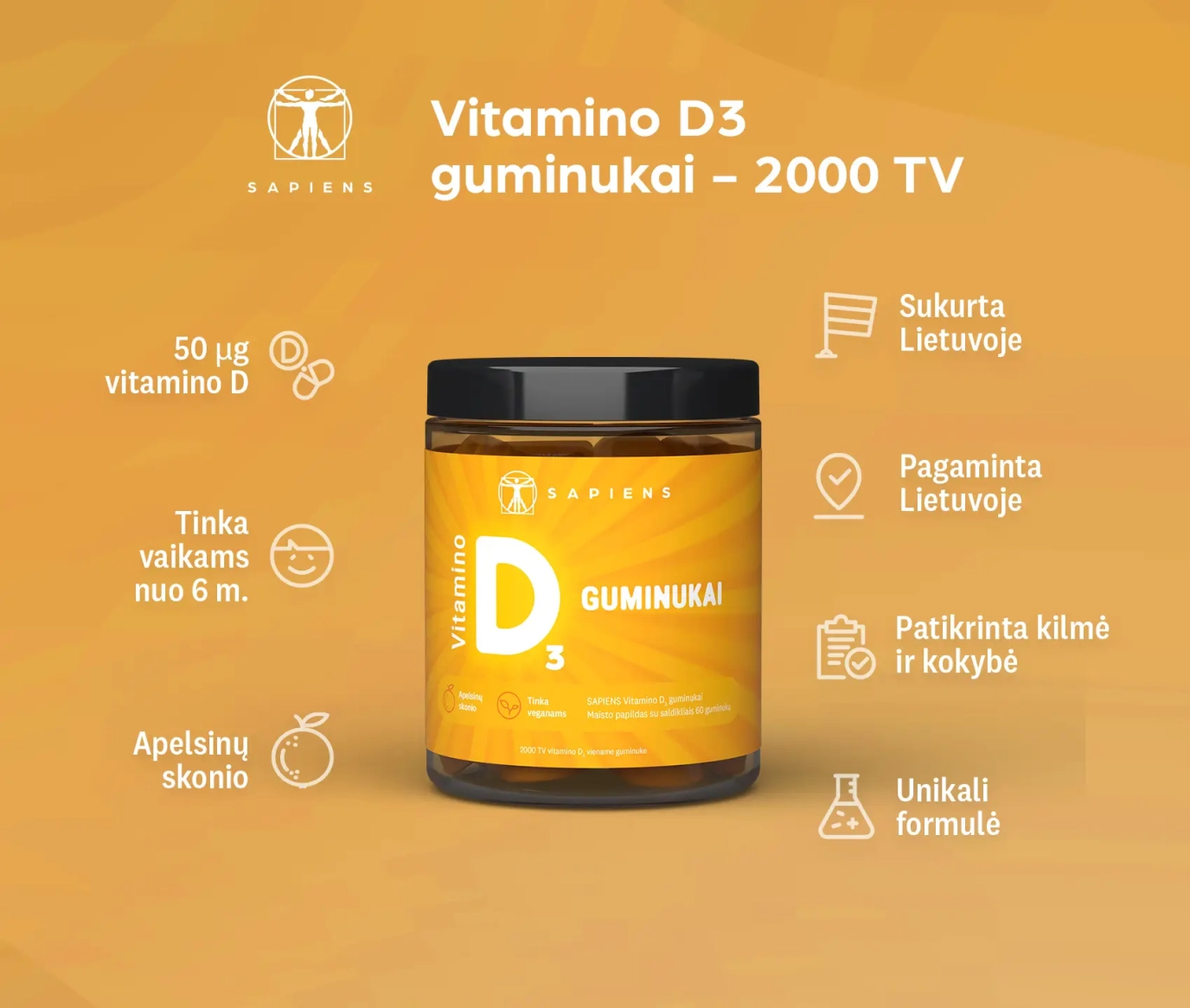 Vitamino D3 guminukai