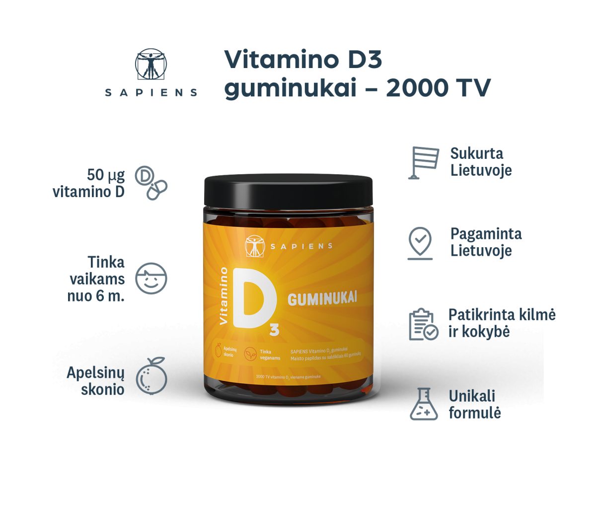 Vitamino D3 guminukai