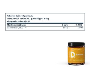 Vitamino D3 guminukai