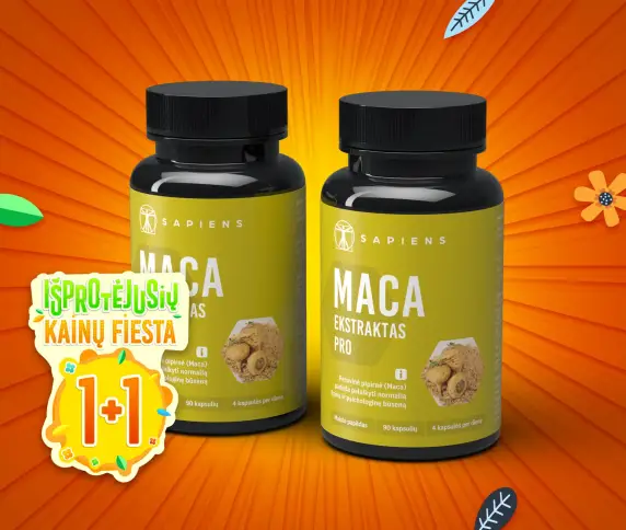 Maca ekstraktas PRO 1+1