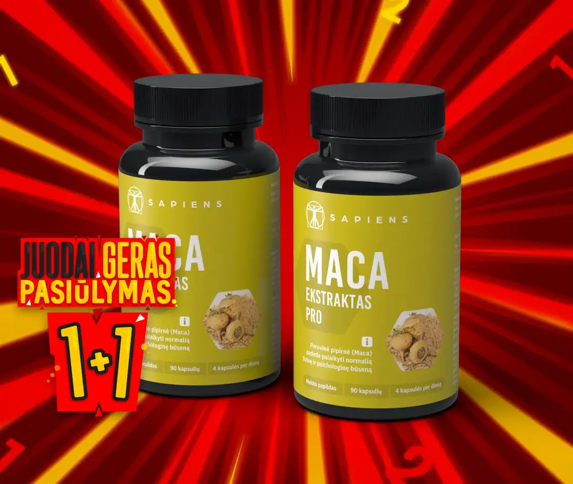 Maca ekstraktas PRO 1+1