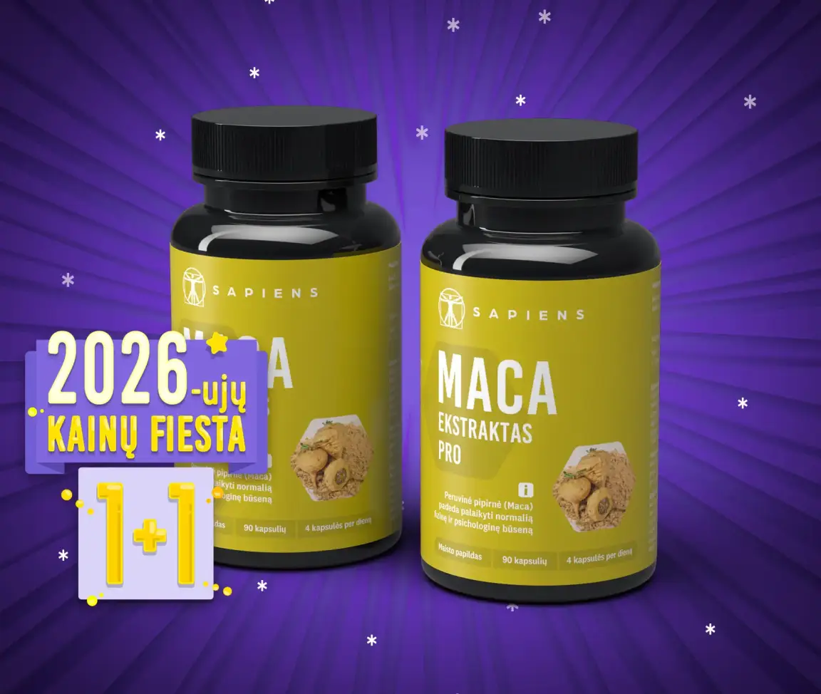 Maca ekstraktas PRO 1+1