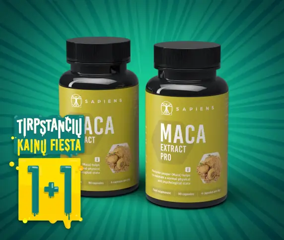 Maca ekstraktas PRO 1+1
