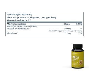Maca ekstraktas PRO 1+1
