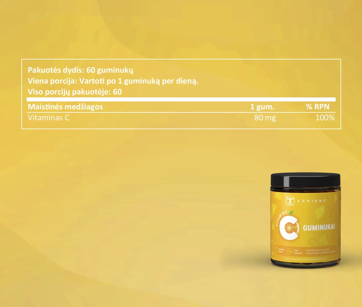 Vitamino C guminukai 1+1