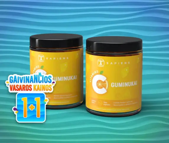 Vitamino C guminukai 1+1