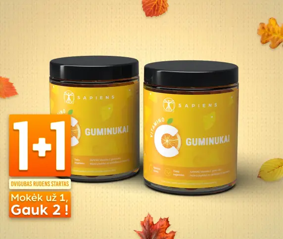 Vitamino C guminukai 1+1