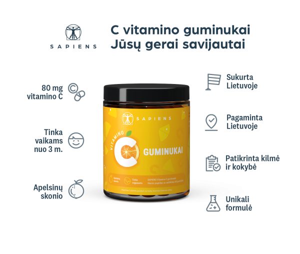 Vitamino C guminukai 1+1