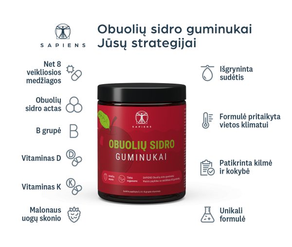Obuolių sidro guminukai 1+1