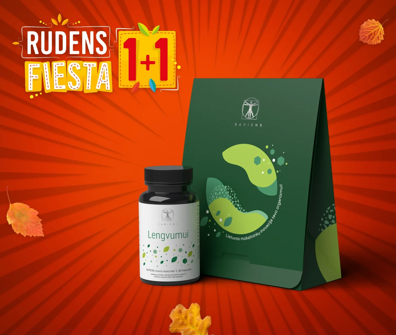 Lieknėjimo kapsulės 1+1