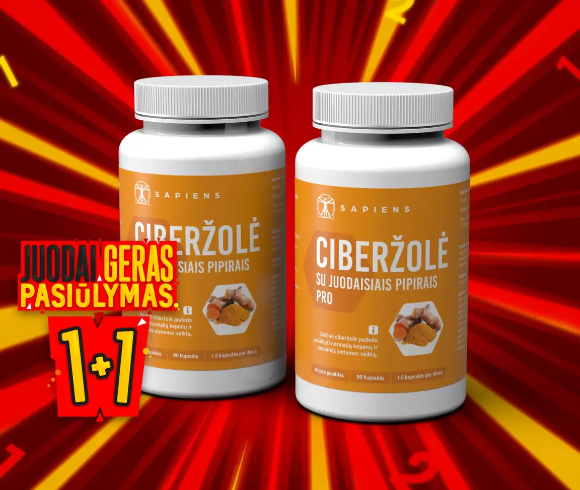 Ciberžolė su juodaisiais pipirais PRO 1+1