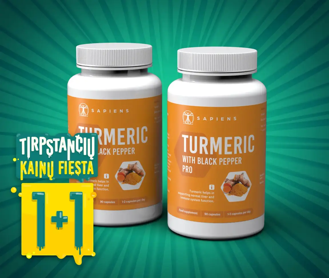 Ciberžolė su juodaisiais pipirais PRO 1+1