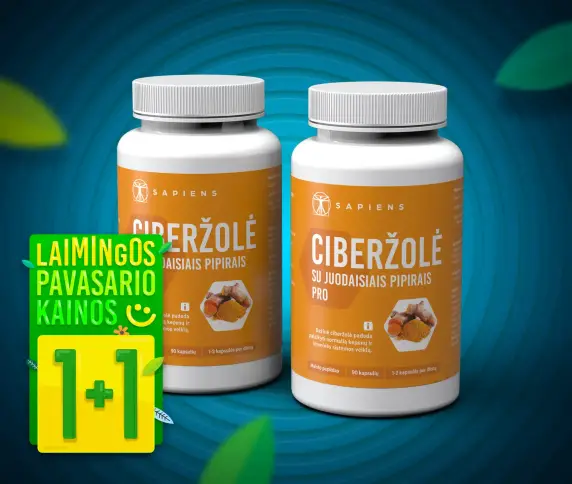 Ciberžolė su juodaisiais pipirais PRO 1+1