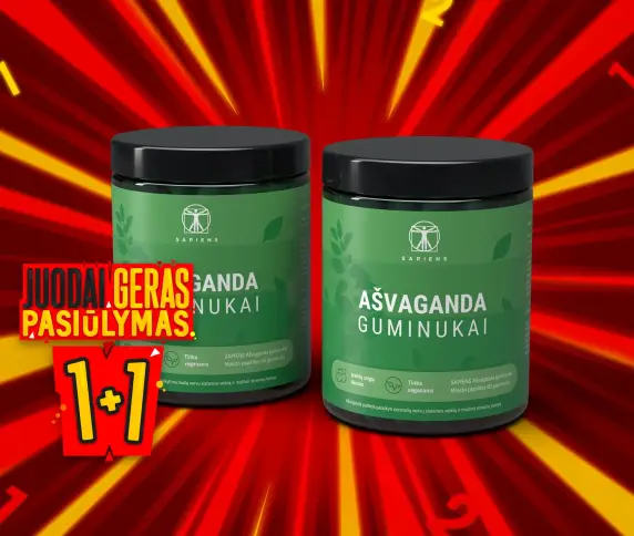 Ašvaganda guminukai 1+1