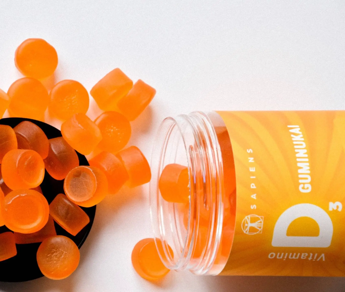 Vitamino D3 guminukai 1+1