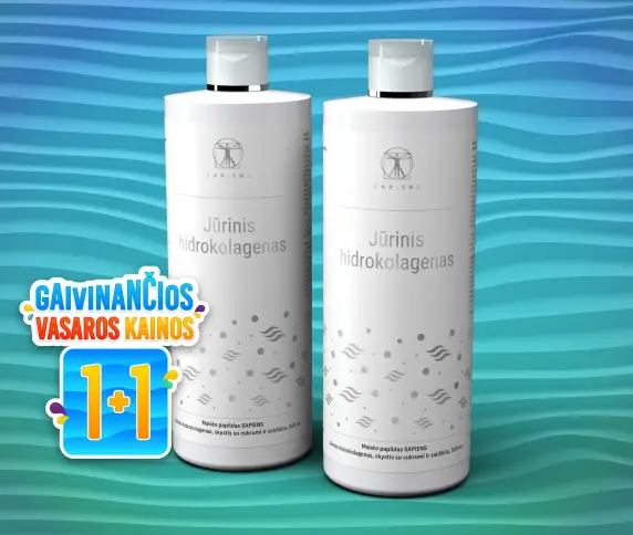 Jūrinis Hidrokolagenas (su Hialuronu) 1+1